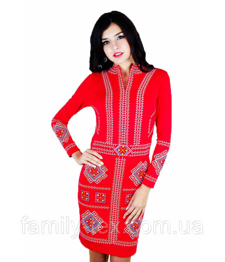 Плаття вишите хрестиком «Карпатське», р. 44, 52, фото 1