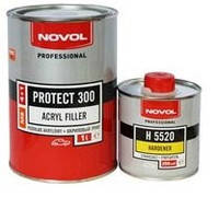 Грунт акриловий 4+1 MS Novol (Новол) Protect 300 1,25 л комплект Білий