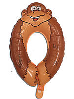 Кулька з плівки "Цифра нуль — мавпочка" 31х50 см