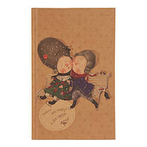 Книга записна А5 Gapchinska "Запиши мій..." 96 аркушів безлінівка крафт обкладинка 8413-01-А