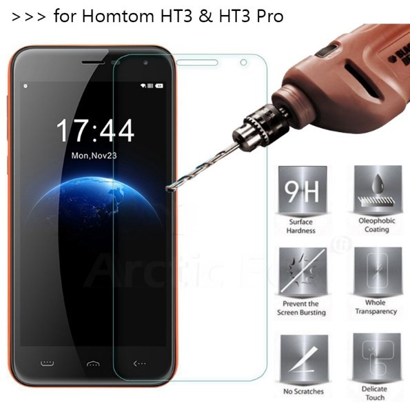 Захистале загартоване скло для Homtom HT3 2.5D 0.26 mm