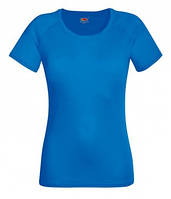 Женская спортивная футболка синяя 392-51