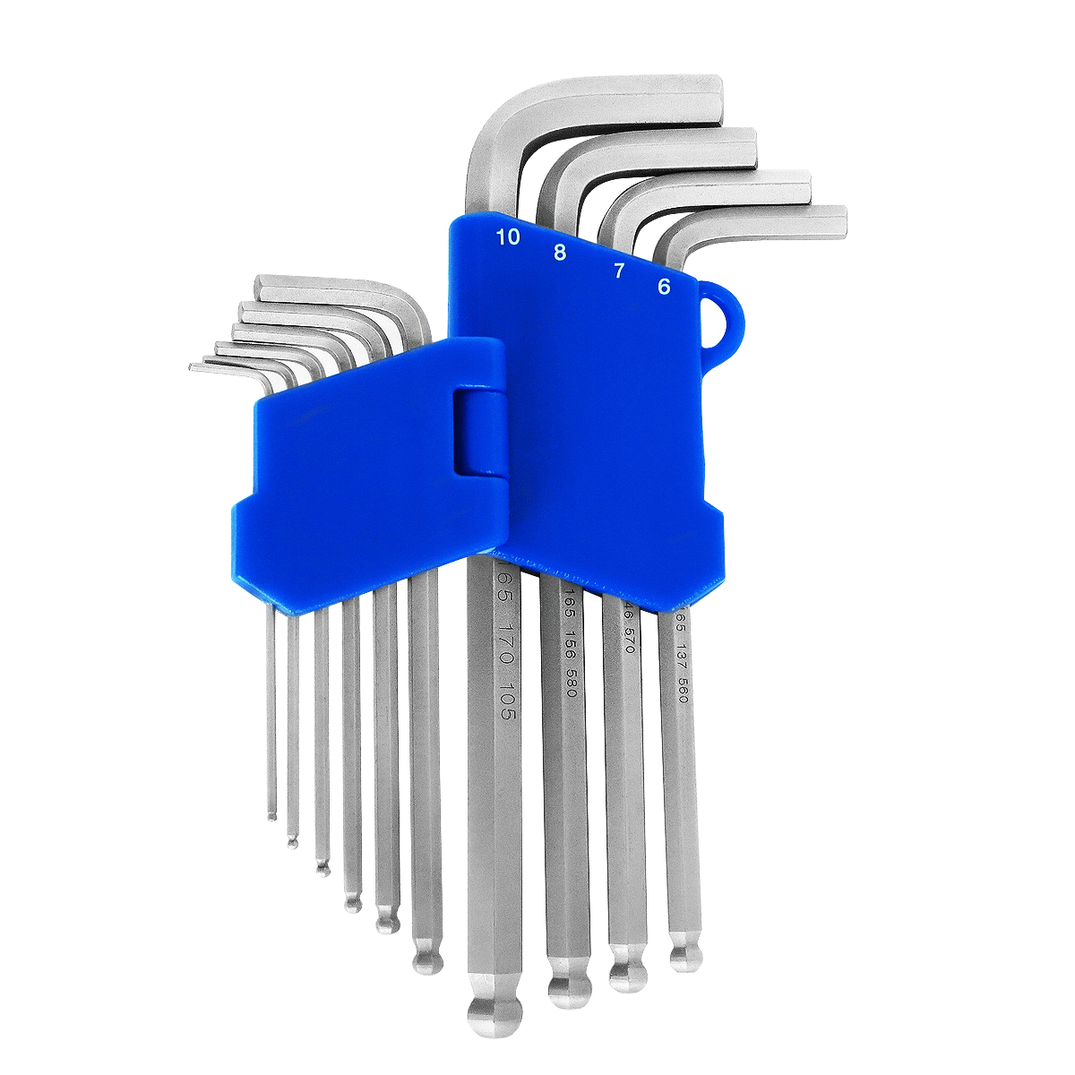 Набор шестигранных ключей S&R 10 шт (1.5-10 мм), 365302110 - фото 2 - id-p510840939