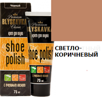 Крем для обуви Светло-Коричневый Койот Blyskavka в тубе 75 мл.