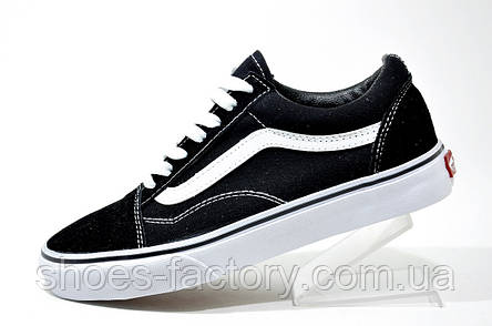 Кросівки унісекс у стилі Vans Old Skool, Black/White, фото 2
