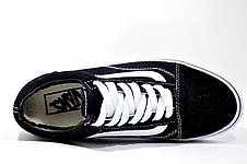 Кросівки унісекс у стилі Vans Old Skool, Black/White, фото 2