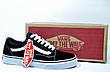 Чоловічі кеди в стилі Vans Old Skool, Black/White, фото 7