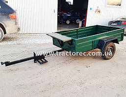 Причіп для мотоблока 2x1.2м без коліс, з гальмами для мотоблоків або мототракторів, без коліс