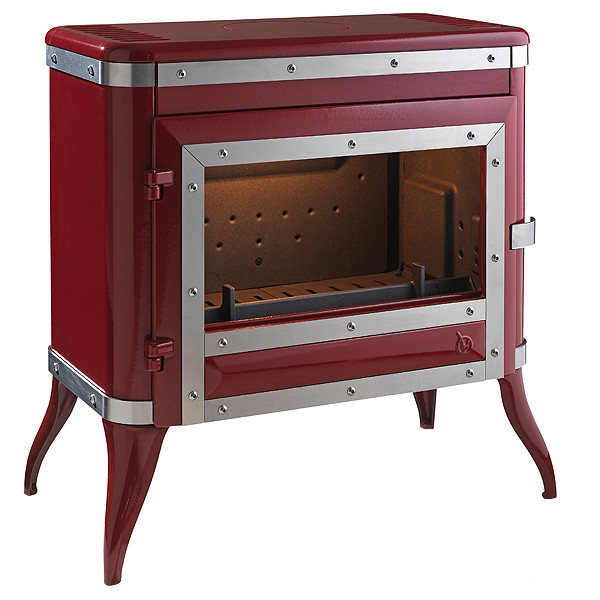 Чавунна піч-камін INVICTA TENNESSEE червона емаль