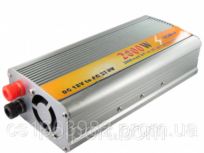 Інвертор 12в-220в 2000W DC to AC power invertor
