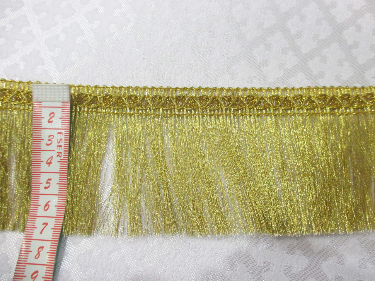 Бахрома декоративная золотая, бахрома люрекс металлизированая золото 6 ...