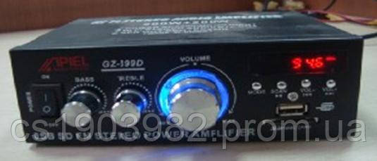 Sony Підсилювач для колонок 699Dс FM + MP3 + AUX 12/220 вольтів, підтримка USB-флешка + пульт
