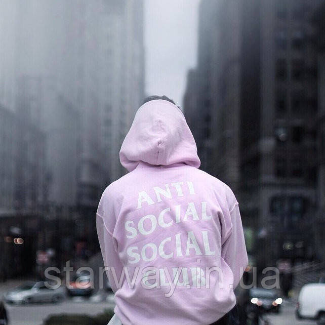 Рожева толстовка A. S. S. C. | anti social social club mind games