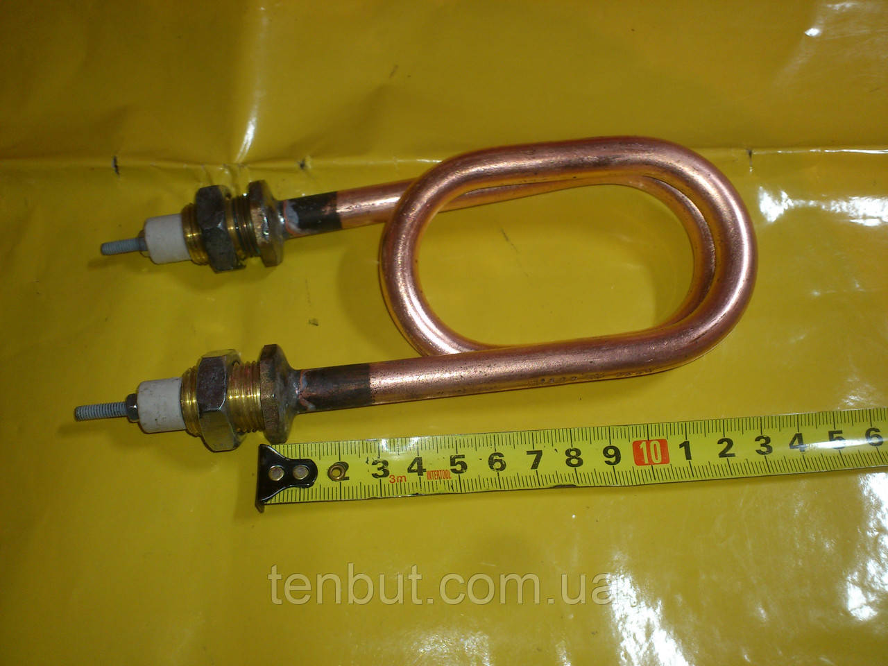 Мідний тен скріпка для дистиллированния води 1.5 кВт. / 220 В. різьба м-18 мм. Україна ., фото 1