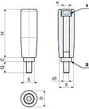 Рукоятка 90мм, М12х17, фото 3