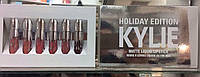 Набір рідких матових помад Kylie Holiday Edition 6 кольорів
