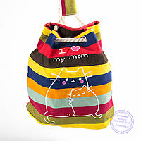 Еко-рюкзак с рисунком разноцветная - 728
