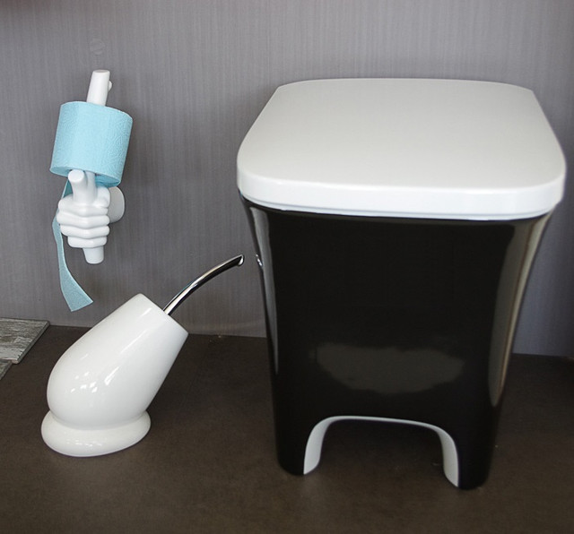 приставний унітаз чорний artceram cow