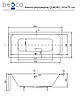 Акрилова ванна QUADRO 165x75 Besco PMD Piramida, фото 7