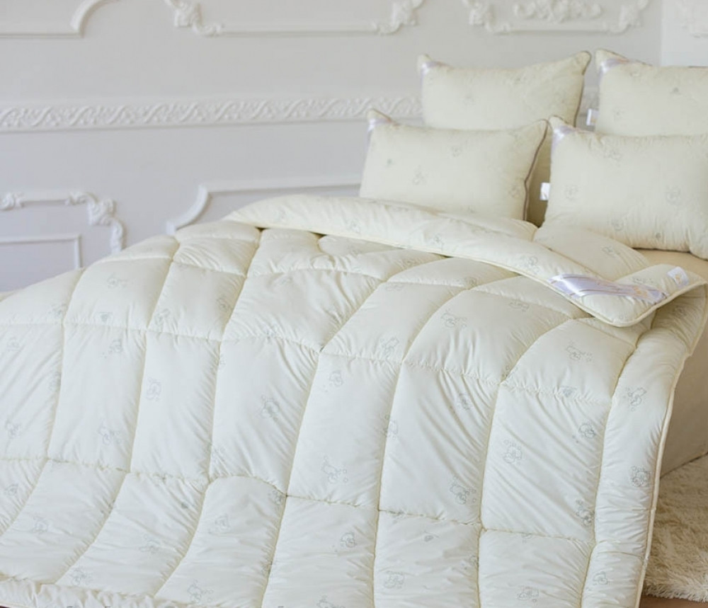 Ковдра зимова 175х210см Овеча вовна Wool Classic тм Ідея