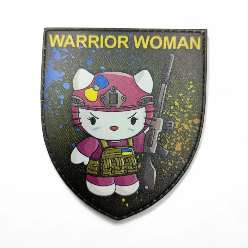 Патч / шеврон Warrior woman {2710-piho}, фото 1