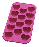 Силіконова форма "Серце" лід/шоколад 21,5х10,7х2,2см.