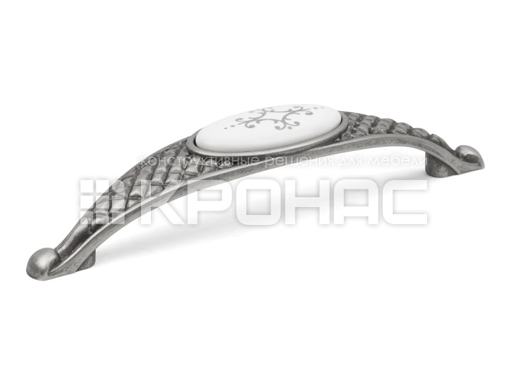 Ручка скоба Virno Azure 100/128 WTC A19 античне срібло "КР"