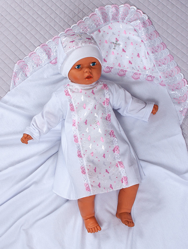 Хрестильний дитячий комплект — 3 предмети., фото 1