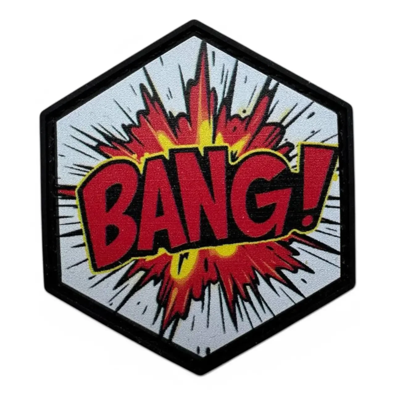 Патч / шеврон "Bang!" белый {2505-piho}, фото 1