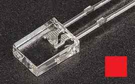 Світлодіод прямокутний 2х5х7 червоний