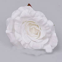 Головка троянди 8 см біла Квіти штучні