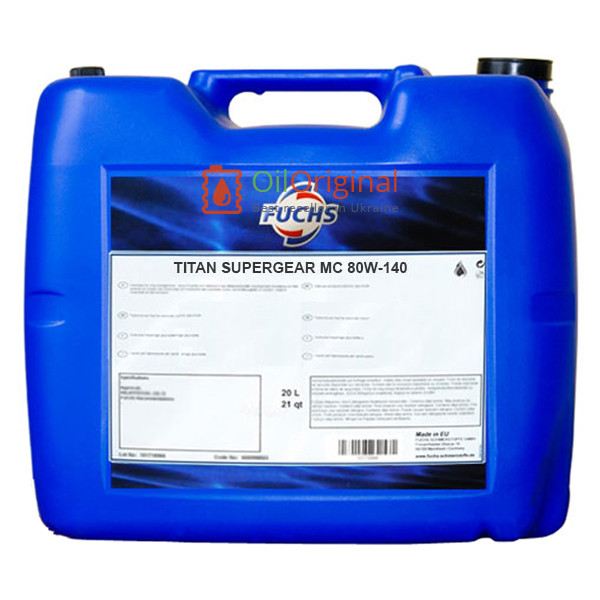 Трансмісійна олива Titan Supergear MC 80w140 20 л, фото 1