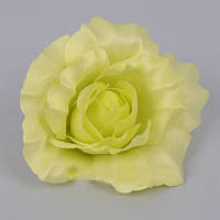 Головка троянди 10 см салатова Квіти штучні