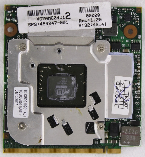 Видеокарта sps:454247-001 ATI Radeon HD2600 256Mb rev.1.20 для HP COMPAQ 8510w KPI30793 - фото 1 - id-p511172715