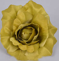 Головка троянди 10 см оливка Квіти штучні