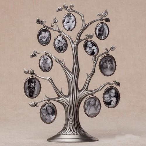 Рамка сімейне дерево на 11 фото. 31 см (метал)