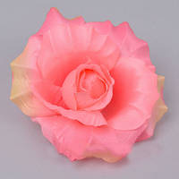 Головка троянди 10 см рожева Квіти штучні