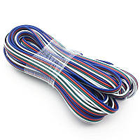 Кабель плоский 22AWG 4х0,35 мм2 для RGB світлодіодної стрічки SMD5050, SMD3528