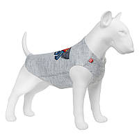 Майка для собак WAUDOG Clothes рисунок "Супермен, правда, справедливость", M45, B 64-70 см, С 35-40 см
