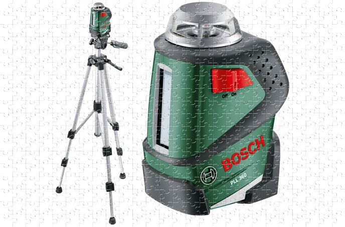 Линейный лазерный нивелир Bosch PLL 360 SET + ШТАТИВ - фото 1 - id-p511225377