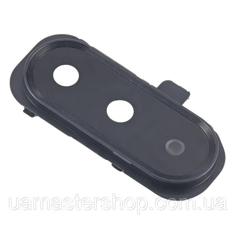 Скло камери Samsung A175 Galaxy A17 4G /A176 з рамкою чорного кольору, фото 1