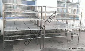 Нержавеющие стеллажи с перфорацией