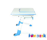 Дитячий стіл-трансформер FunDesk Amare with drawer Blue, фото 5