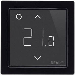 Терморегулятор для теплої підлоги програмований з Wi-fi DEVIreg Smart (чорний)