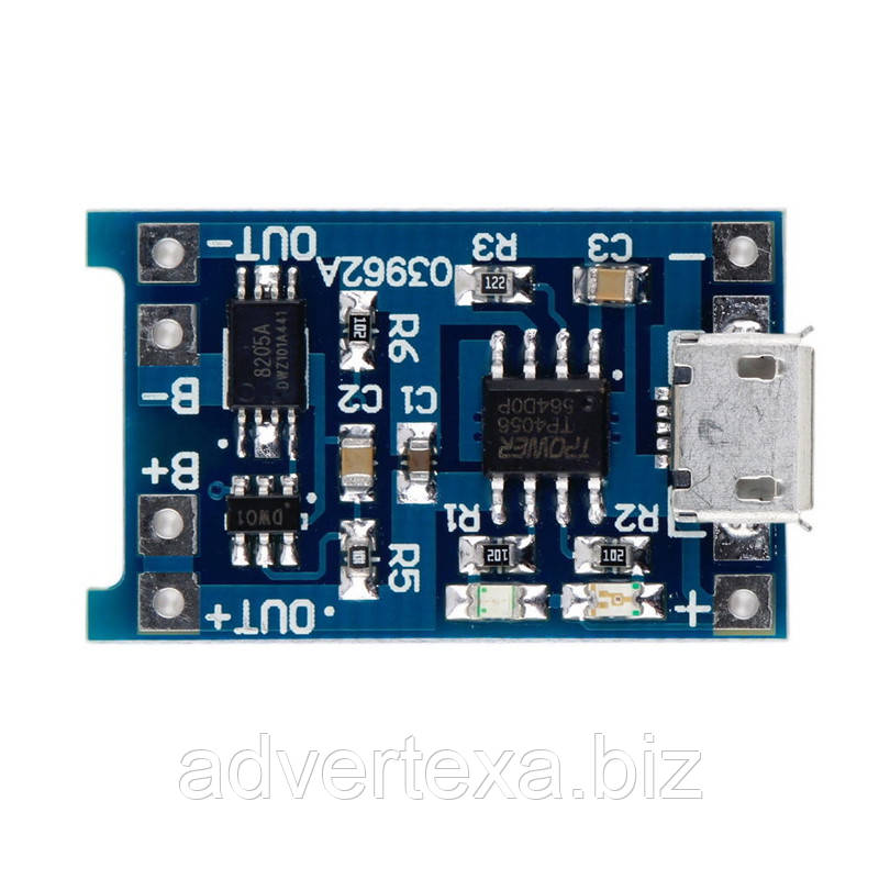 USB microмодуль заряду Li-ION акумуляторів TP4056