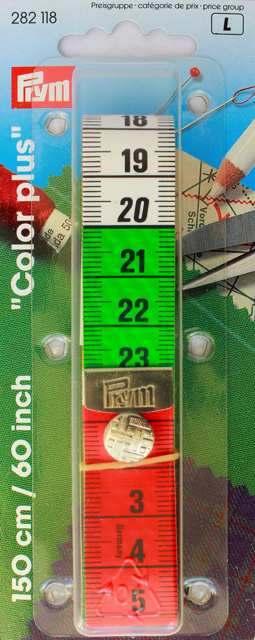 Сантиметр кольоровий Prym зроблений у Німеччині з кнопкою
