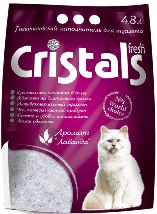 Cristals Fresh Силикагелевый наповнювач, 9 л