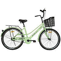 Велосипед SPARK CITY MIRA (колеса — 26", сталева рама — 17") (Св-блакитний, св-бежевий, св-салатовий, тем-фіолетовий) (240021)