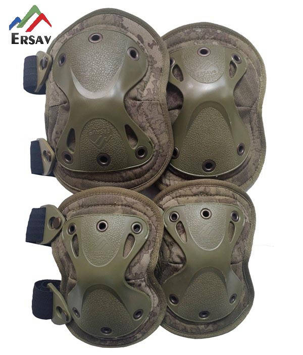 

Наколенники и налокотники ERSAV Турция защитные тактические камуфляж поксель