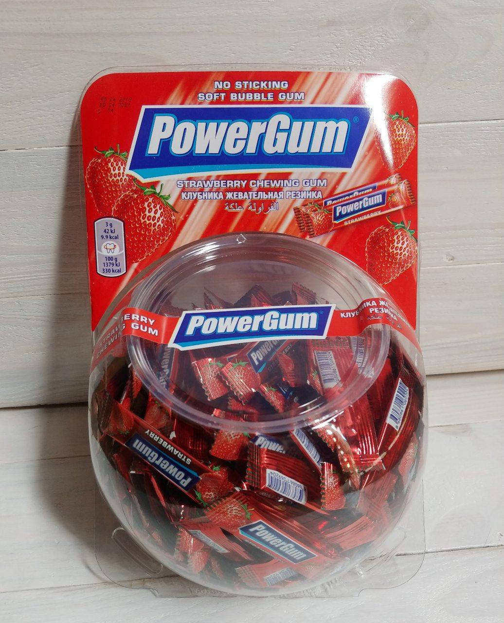 

Жевательная резинка пластинки Gum Power с клубничным вкусом 300 шт